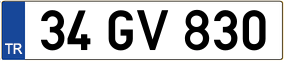 Trailer License Plate